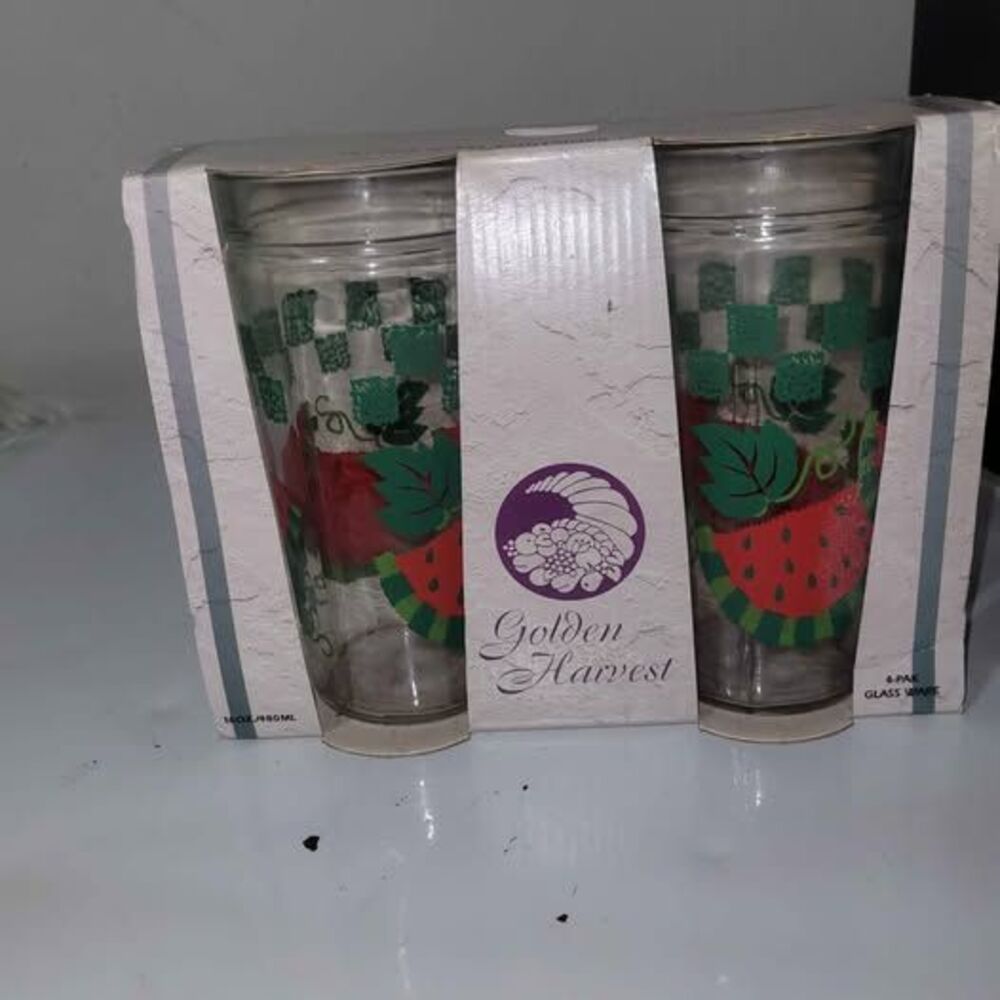 Anchor Glass Golden Harvest 16 oz Glassware 4-Pak